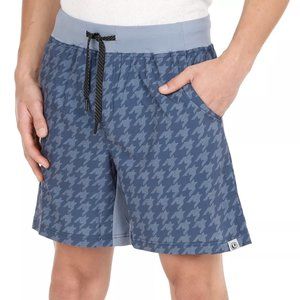 NWT Evoke Angle 7" Short in Denim Blue Houndstooth Size XL NEW